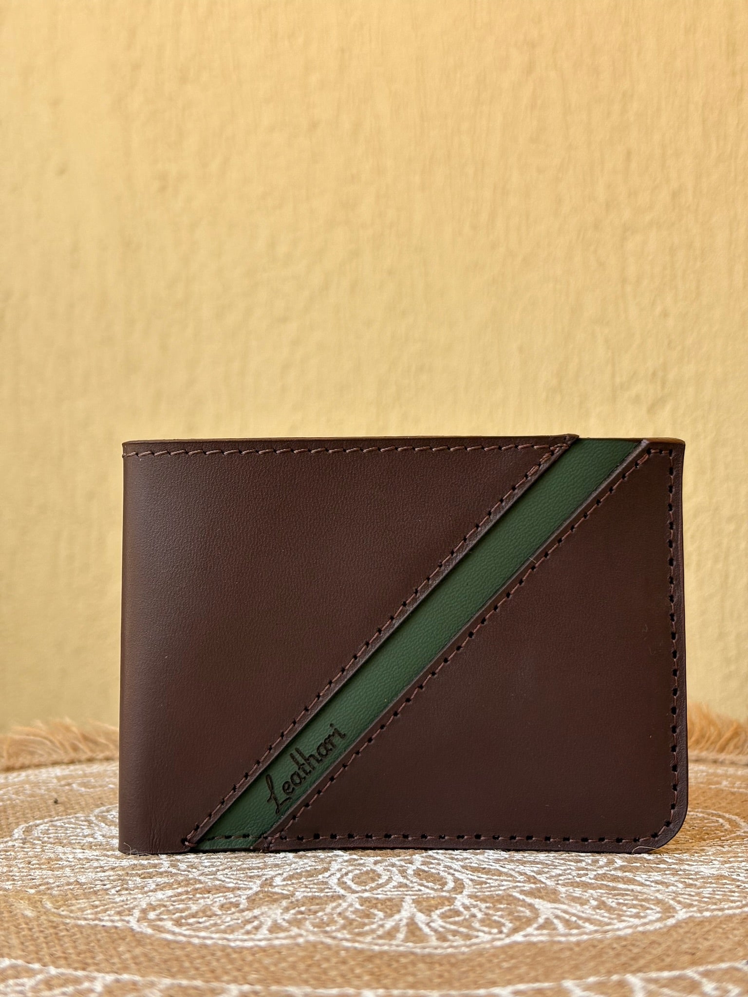 NobleFold Wallet - Brown in Green