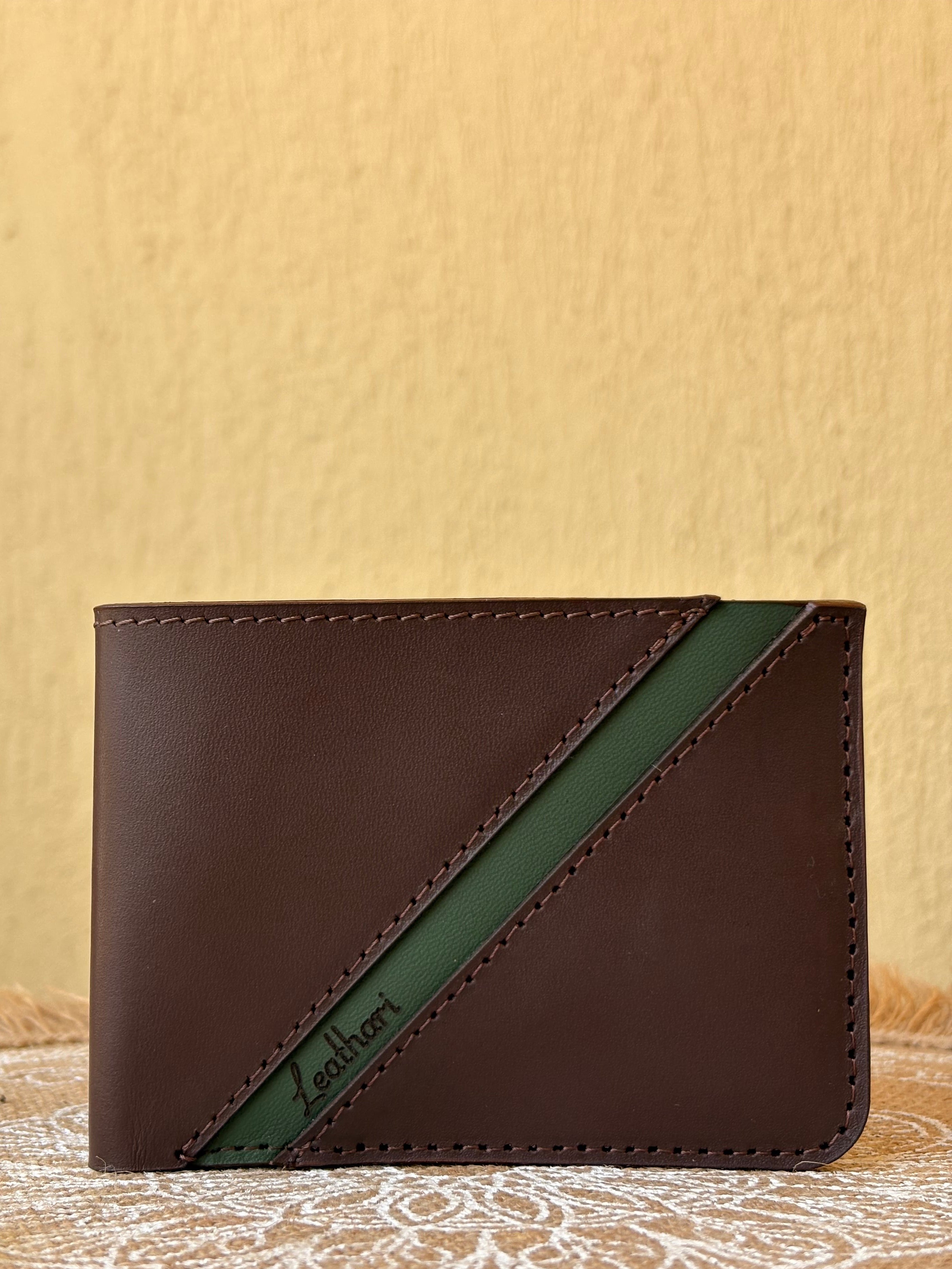 NobleFold Wallet - Brown in Green