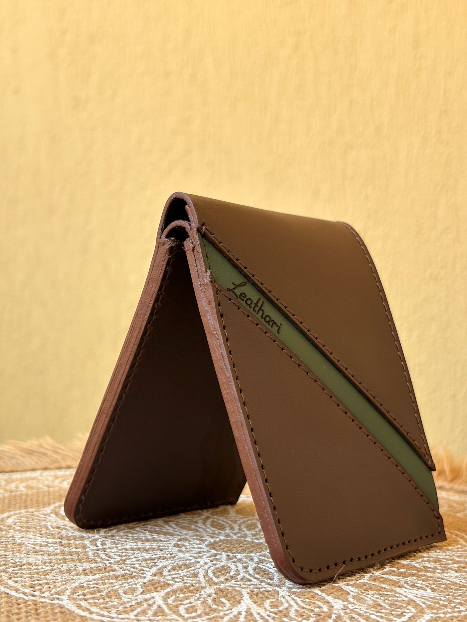 NobleFold Wallet - Brown in Green